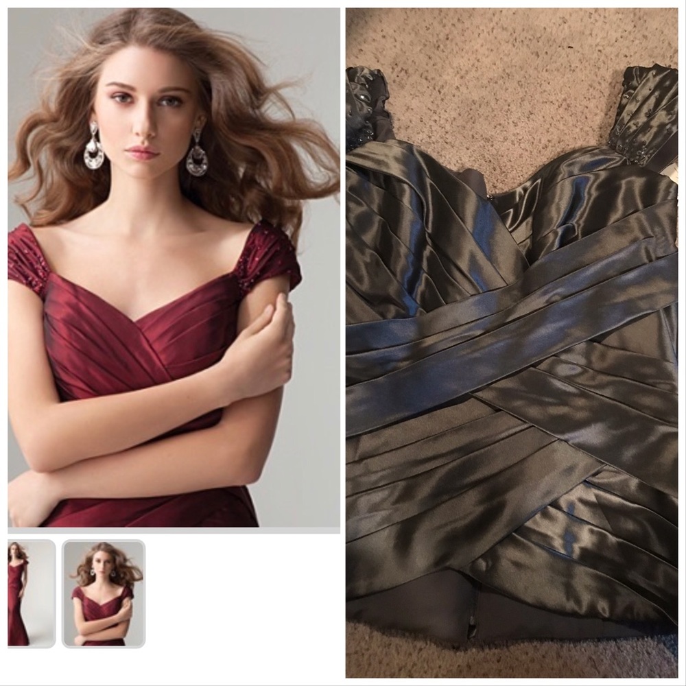 Alfred Angelo separates top. Carbon color new 7246